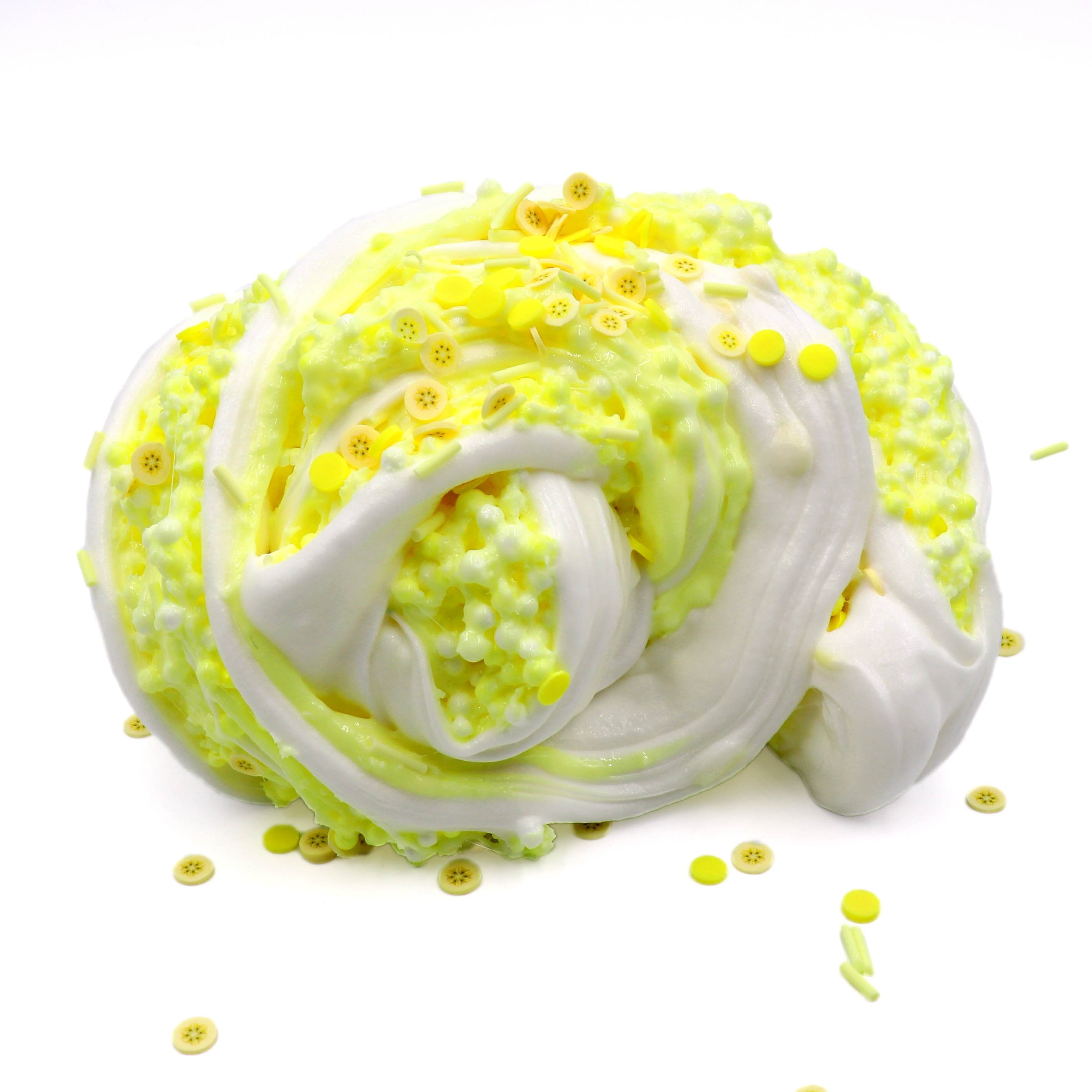 Banana Cream Pie Crunchy Layered Sprinkles Yellow Butter Floam Slime Fantasies Shop Swirl