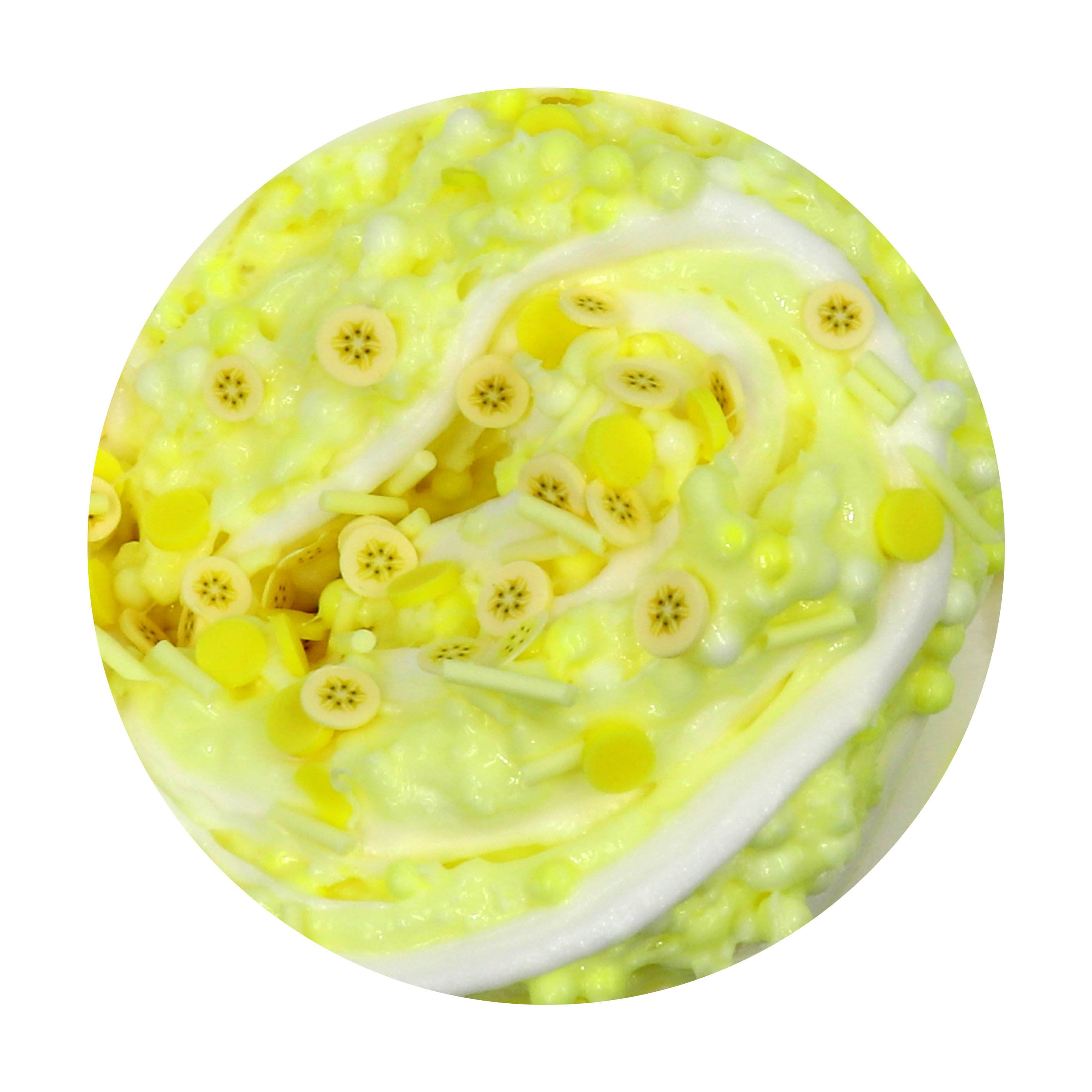 Banana Cream Pie Crunchy Layered Sprinkles Yellow Butter Floam Slime Fantasies Shop Texture