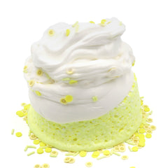 Banana Cream Pie Crunchy Layered Sprinkles Yellow Butter Floam Slime Fantasies Shop 8oz Unboxed