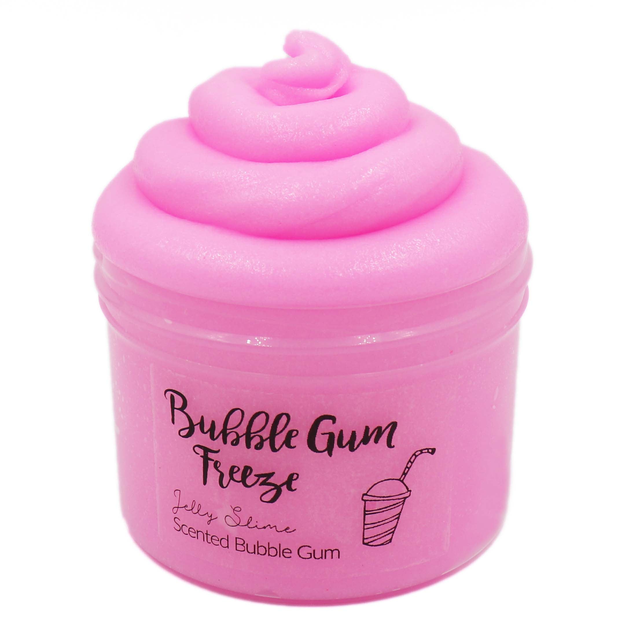 Bubble Gum Freeze Pink Jelly Slime Fantasies 8oz Front View