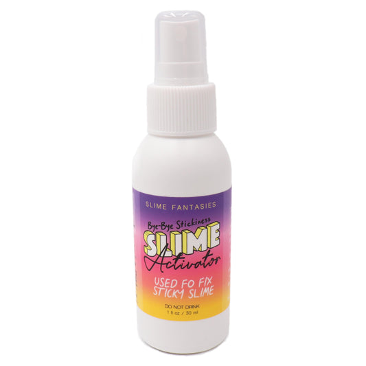 Bye Bye Stickiness Slime Activator Spray Fix Sticky Slime Fantasies Shop Title Front View