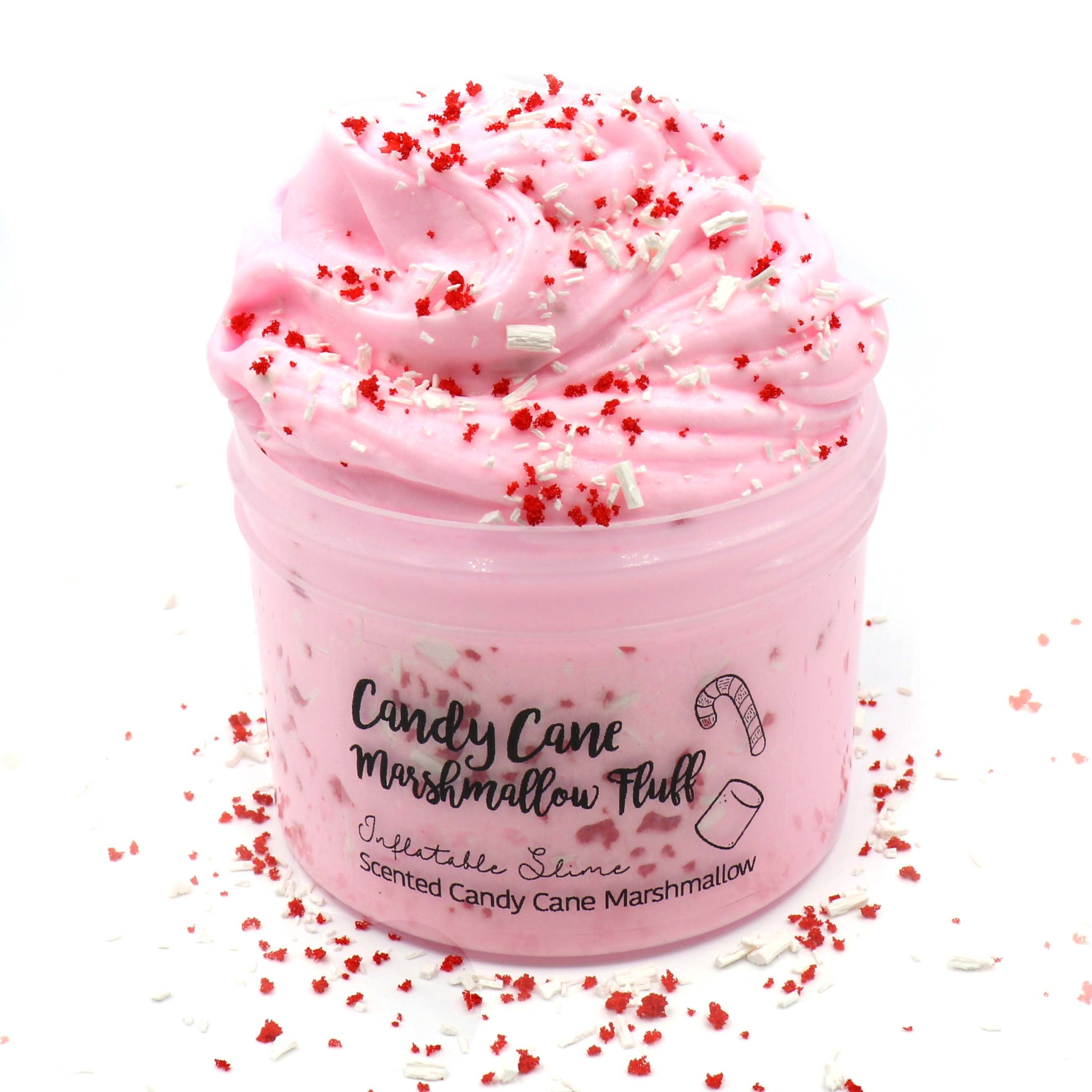 Candy Cane Marshmallow Fluff Inflatable Slime