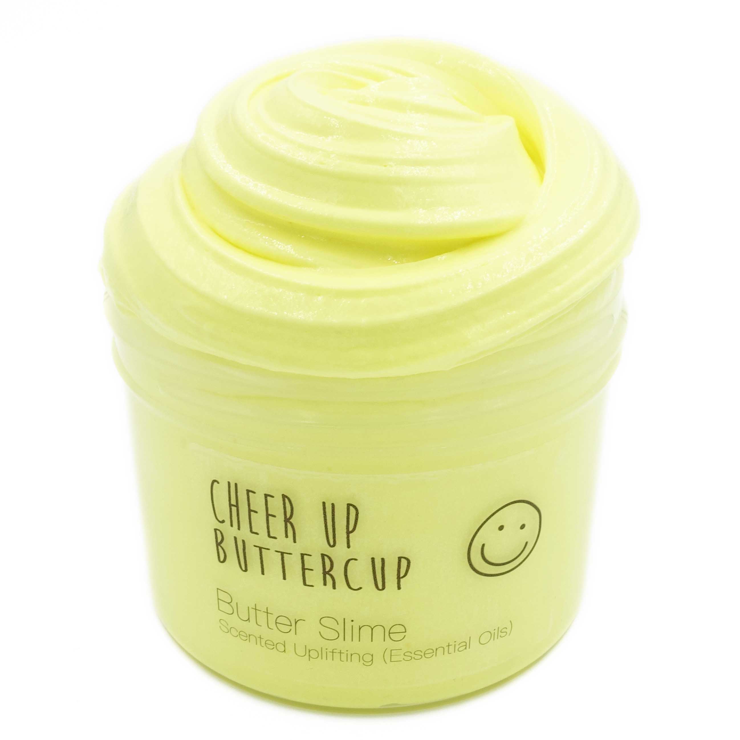 Cheer Up Buttercup Yellow Butter Slime 8oz Front View