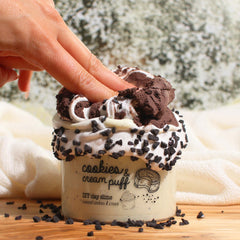 Cookies and Cream Puff Clay Butter Scented DIY Slime Fantasies Shop Topper Push