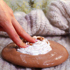 Cozy With Cocoa Christmas Glossy Brown DIY Butter Slime Fantasies Shop 9oz Unboxed Pressed