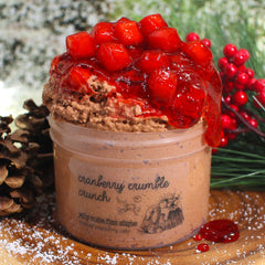 Cranberry Crumble Crunch Christmas Crunchy Snow Fizz Slime Fantasies Shop 9oz Front View