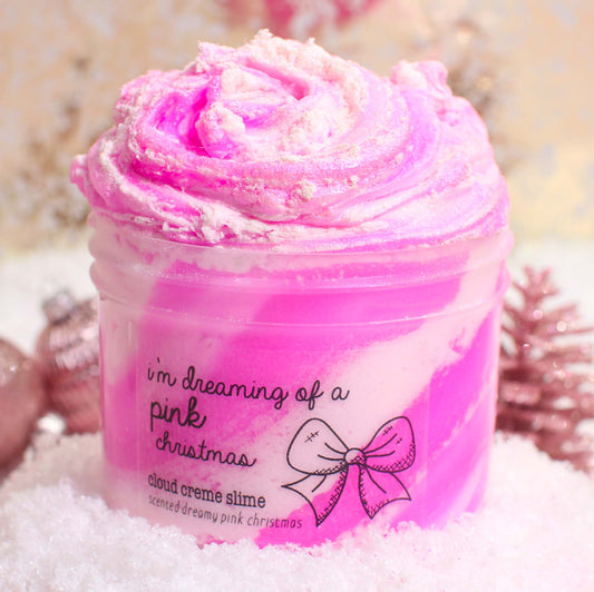 Dreaming On A Pink Christmas Pink Cloud Creme Slime Fantasies Shop 9oz Front View