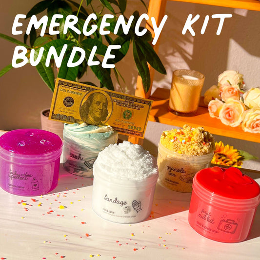 Emergency Kit Slime Set Bundle Slime Fantasies Shop 9oz Front View