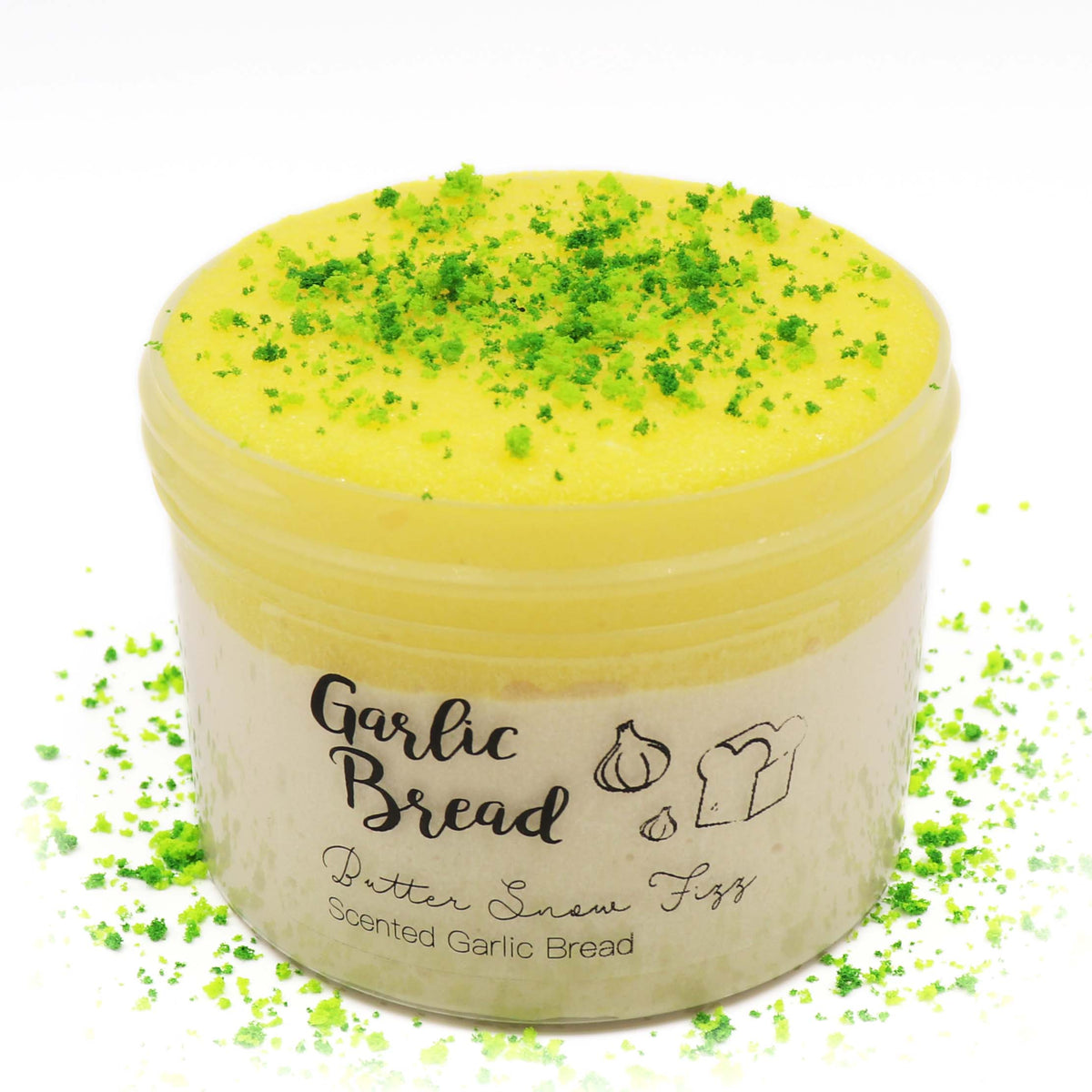 Garlic Bread Snow Fizz Butter Savory Slime Fantasies 8oz Front View