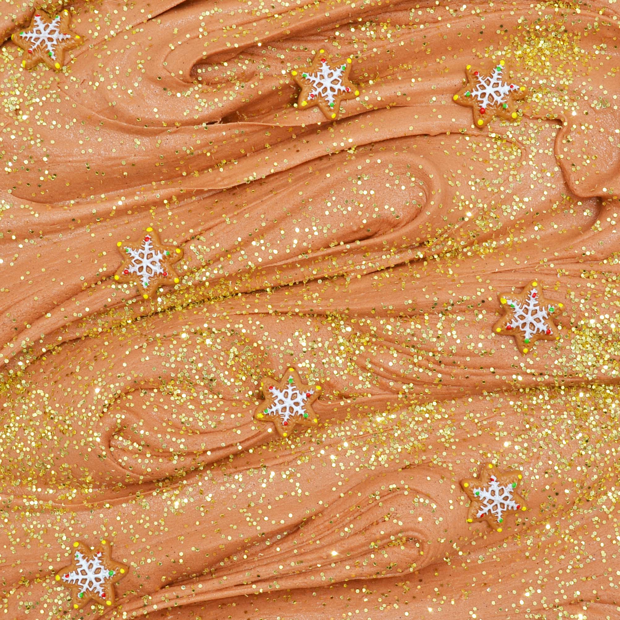 Gingerbread Love Brown Snow Clay Creamy Glitter Butter Christmas Gift Slime Fantasies Shop Texture