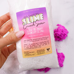Hello Crunchiness Slime Crunch Fake Plastic Snow For Slime Crunchy Slime Fantasies Shop Bag Hand