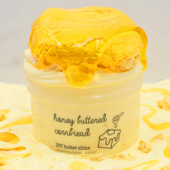 Honey Buttered Cornbread Fall Slime DIY Butter Slime Fantasies 9oz Front View