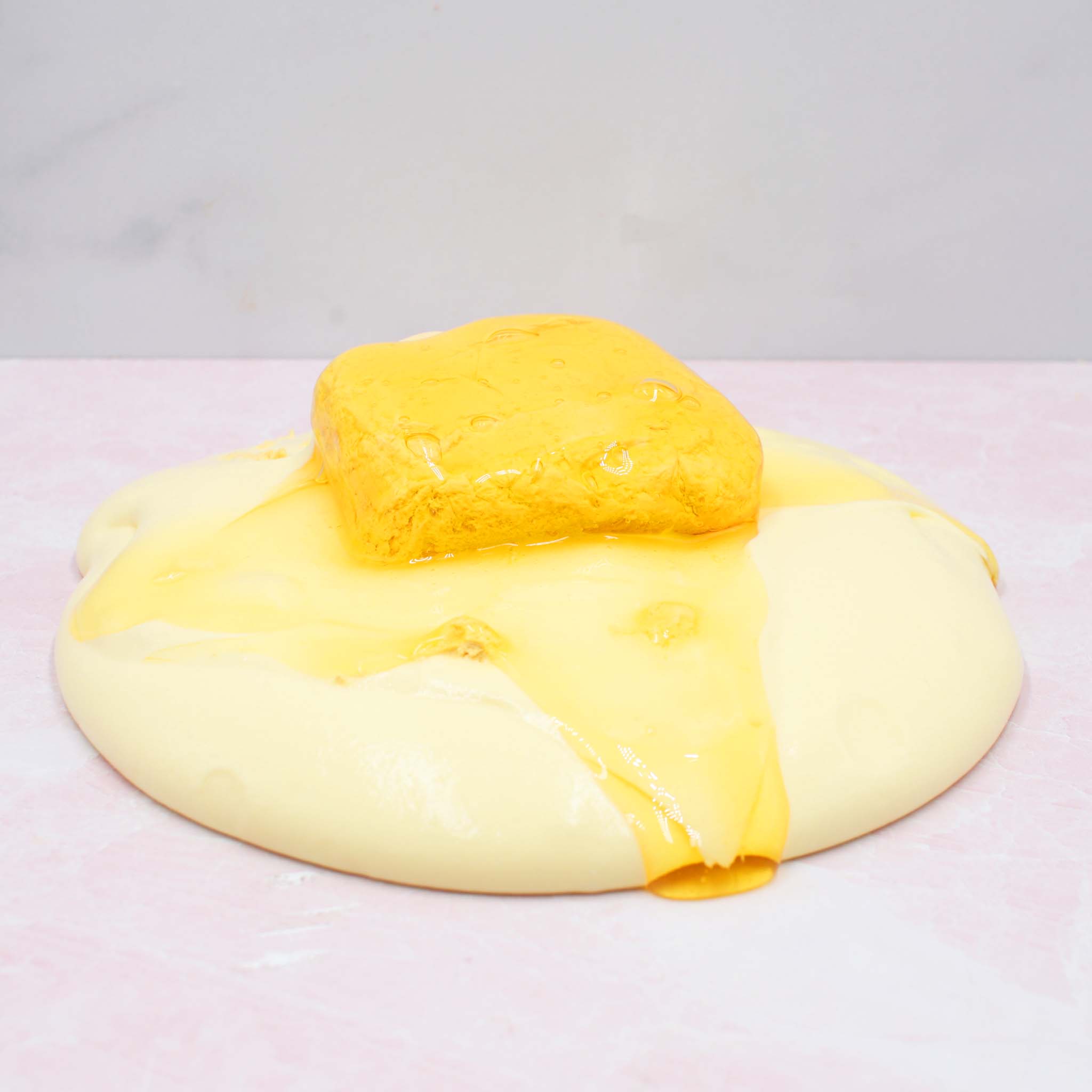 Honey Buttered Cornbread Fall Slime DIY Butter Slime Fantasies Unboxed Spill