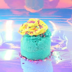 Material Girl 80s Neon Layered Snow Fizz Butter Crunchy Slime Fantasies Shop 9oz Front View Unboxed