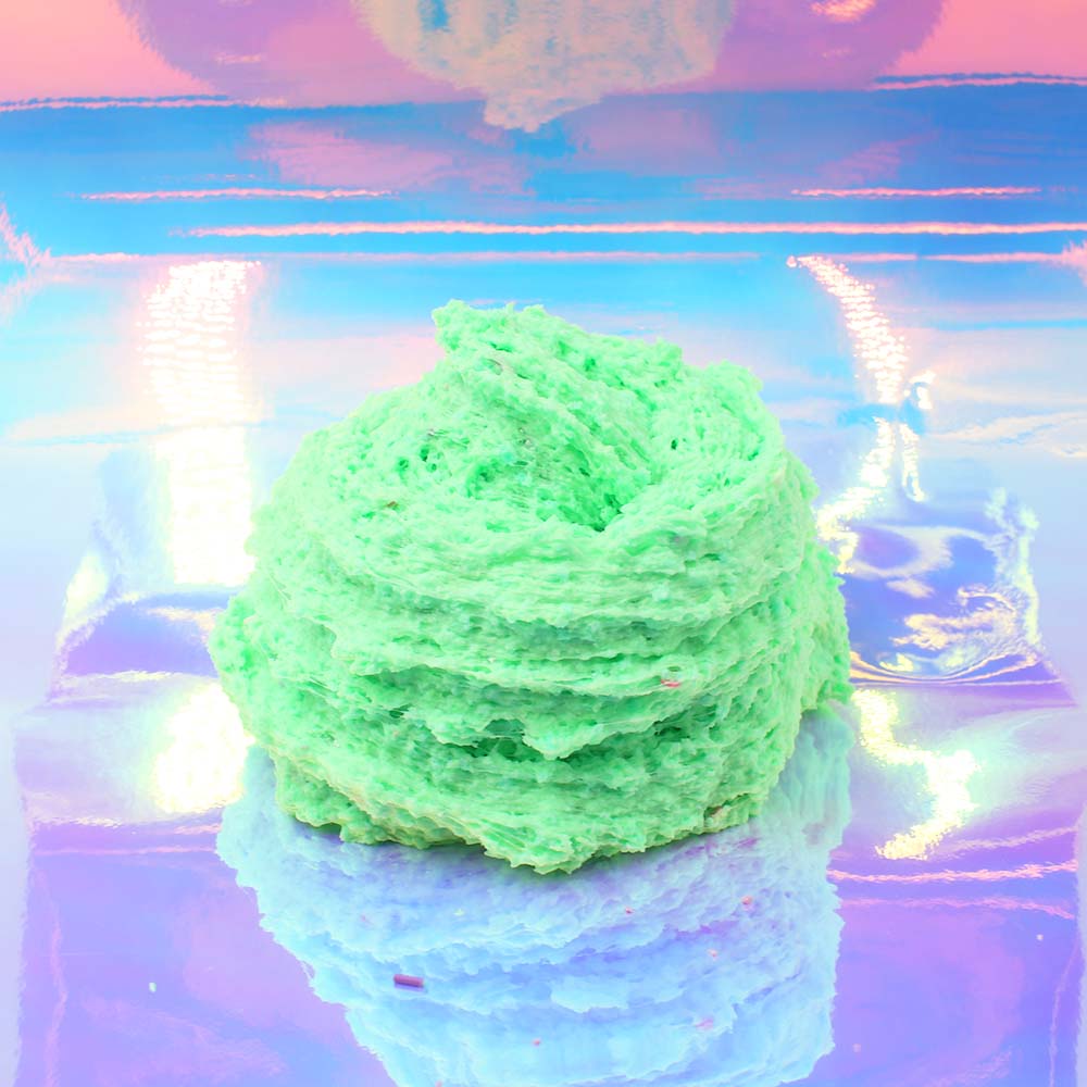 Material Girl 80s Neon Layered Snow Fizz Butter Crunchy Slime Fantasies Shop Swirl