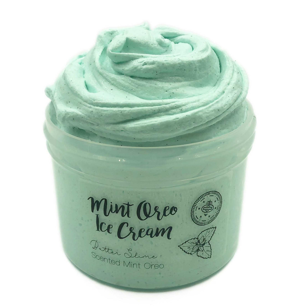 Mint Oreo Ice Cream Green Butter Slime Fantasies 8oz Front View