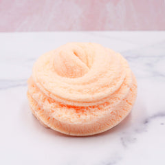 Peach Kiss Orange Glitter Fruity Fruit Fluffy Cloud Slime Fantasies Shop Shop Swirl
