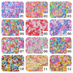 Slime Supplies Rainbow Sprinkles for Slime Heart Birthday Cake Star Round Cube Flower Mickey Mouse Numbered