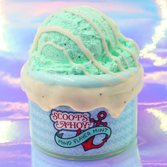 Scoops Ahoy Stranger Things Mind Flayer Mint Ice Cream DIY Clay Slime Fantasies Shop 7oz Front View Website