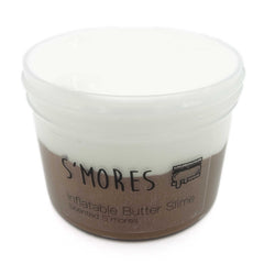 Smores Chocolate Marshmallow Slay Butter Slime 8oz Leveled Front View