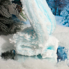 Snowy Ice Skating Day Christmas Glitter White Blue Jelly Clear Slime Fantasies Shop Drizzle