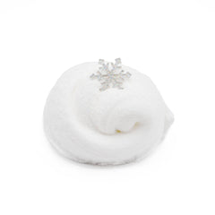Sparkling Winter Wonderland White Glitter Fluffy Cloud Christmas Gift Slime Shop Swirl