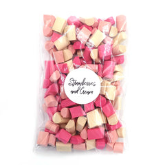 Strawberries And Cream Pink Cream Foam Chunks Java Chips Slime Supplies Slime Fantasies
