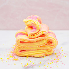 Strawberry Pina Colada Pink Yellow Cloud Creme Butter Slime Fantasies Shop Swirl Layered