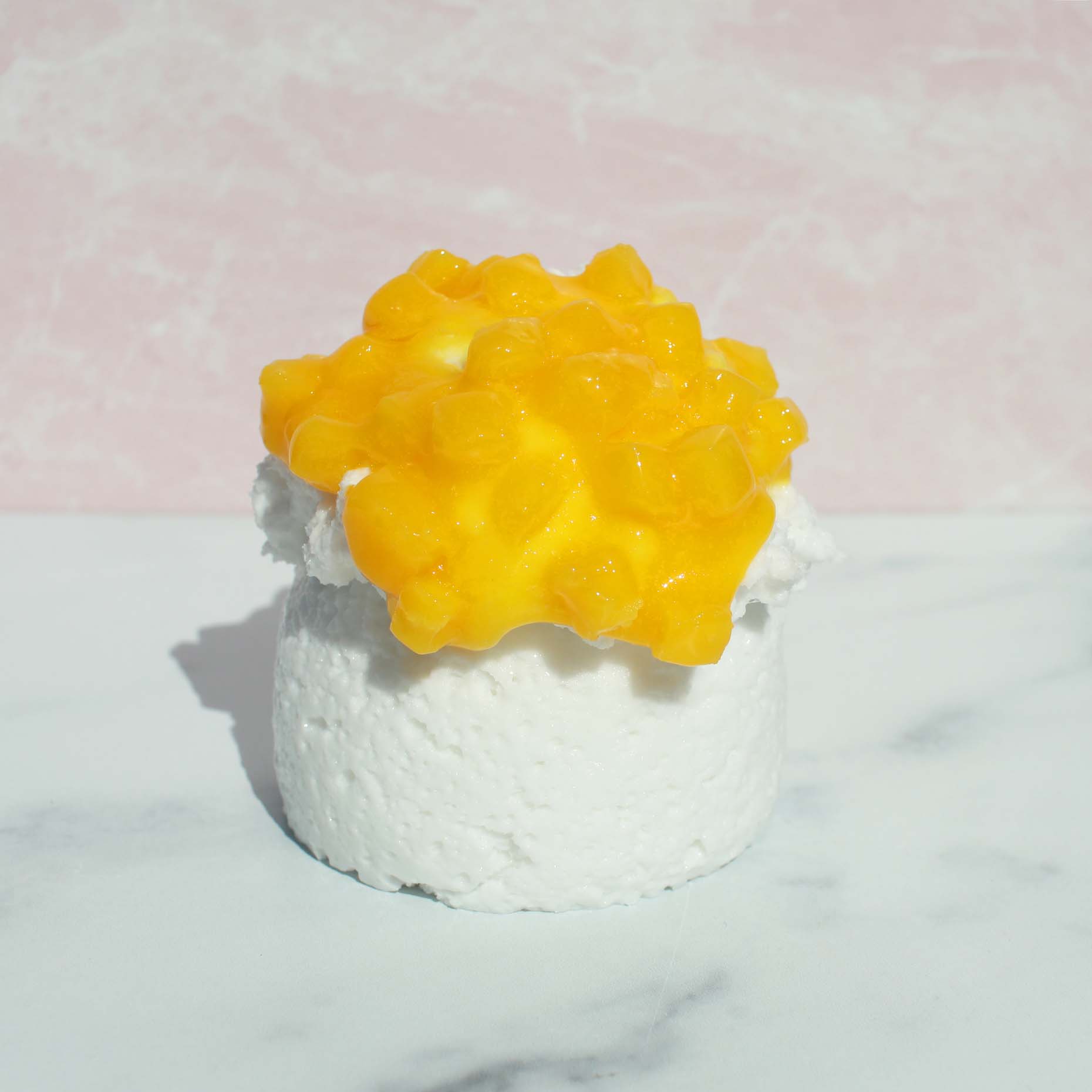Sweet Sticky Rice Mango Snow Fizz Jelly Cube Crunchy DIY Slime Fantasies Shop Unboxed