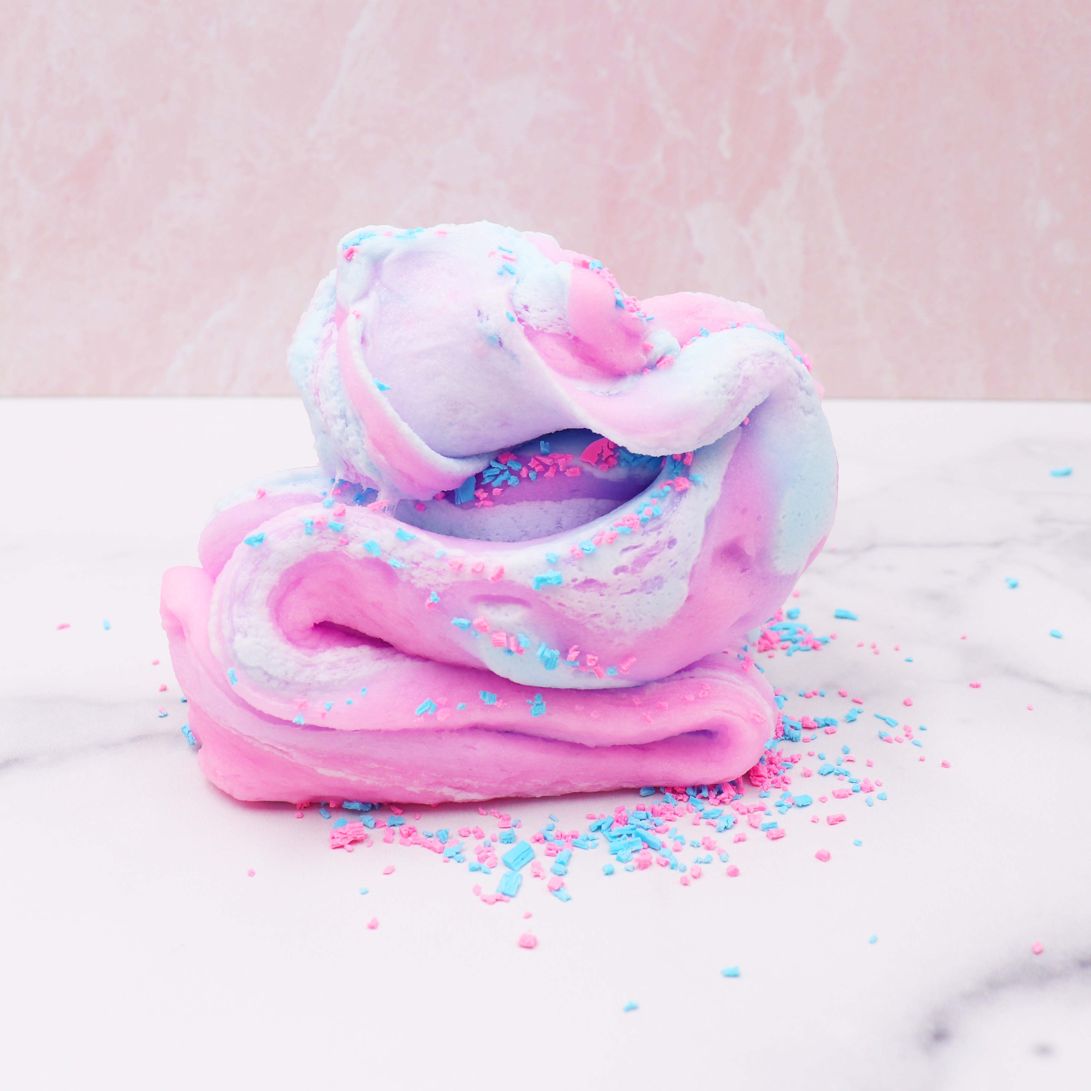 Unicorn Ice Cream Cotton Candy Blue Pink Cloud Creme Butter Slime Fantasies Shop Swirl Layered