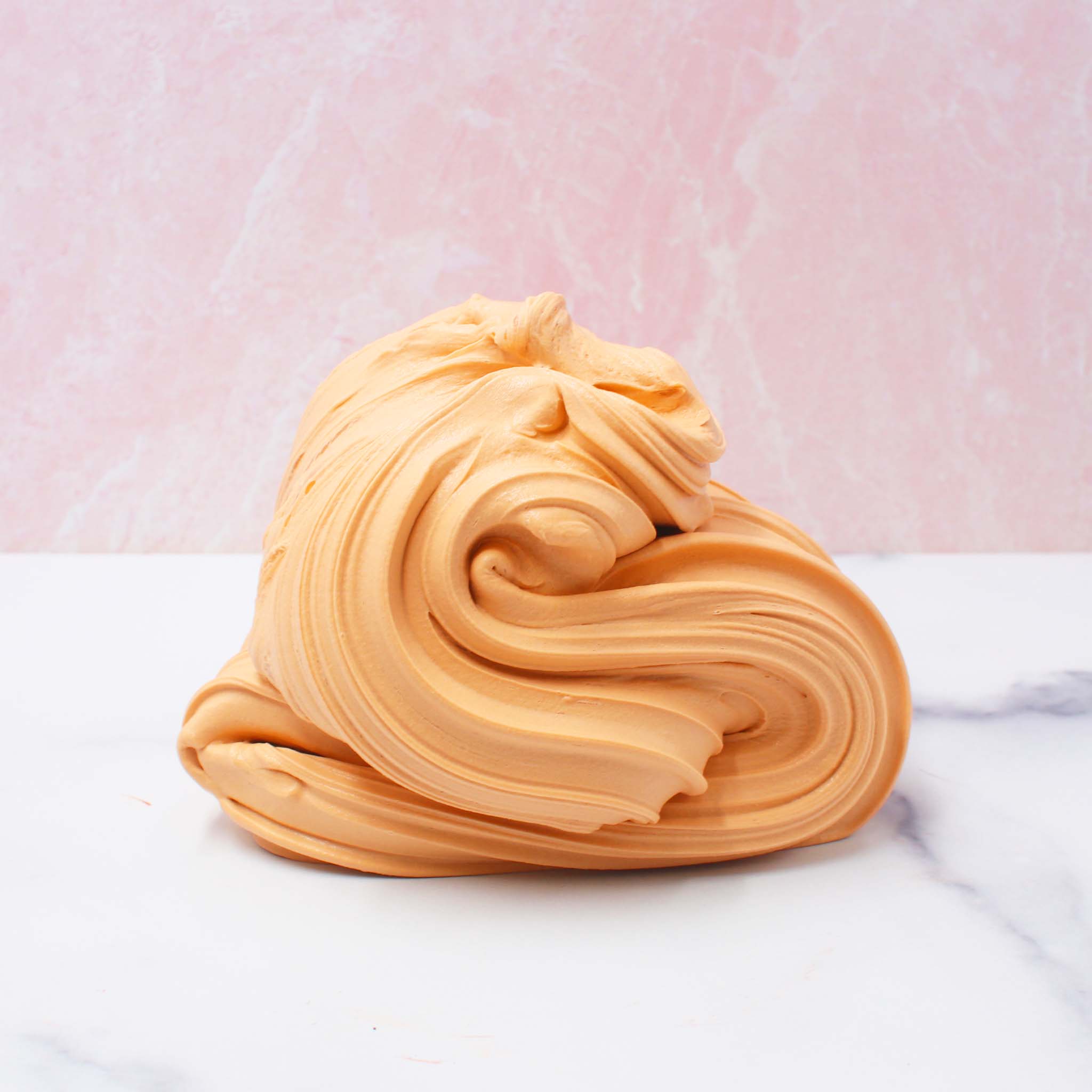    Warm Pumpkin Spice Latte Fall DIY Clay Butter Slime Fantasies Shop Swirl Layered