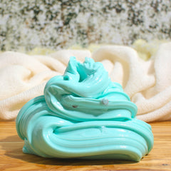 We Are Mint For Each Other Thicky Glossy Mint Teal Slime Fantasies 9oz Front View Swirl Layered