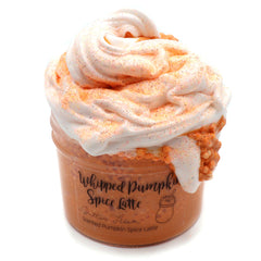 Whipped Pumpkin Spice Latte Layered Butter Floam Fall Halloween Slime Fantasies Shop 8oz Front View
