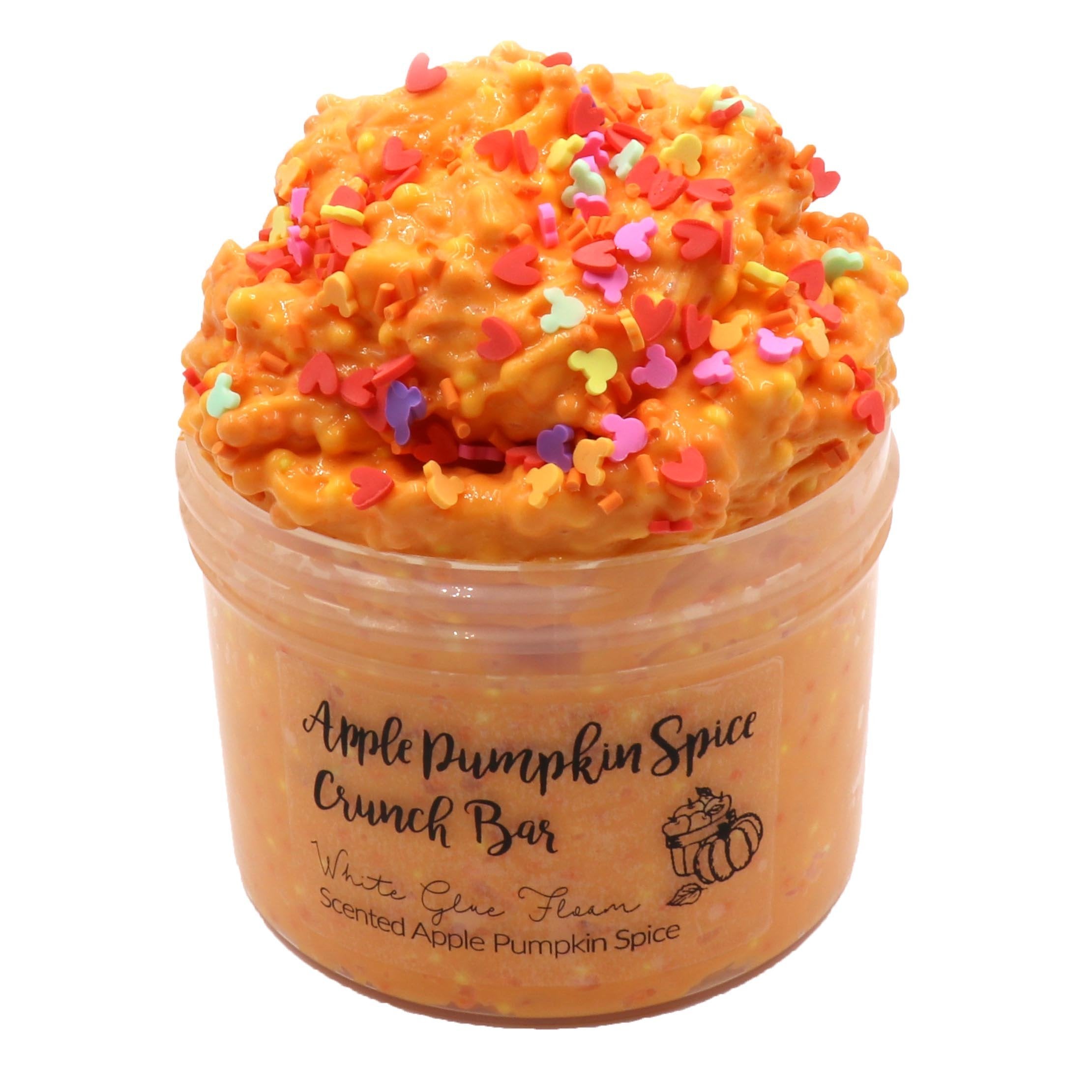 Apple Pumpkin Spice Crunch Bar White Glue Floam