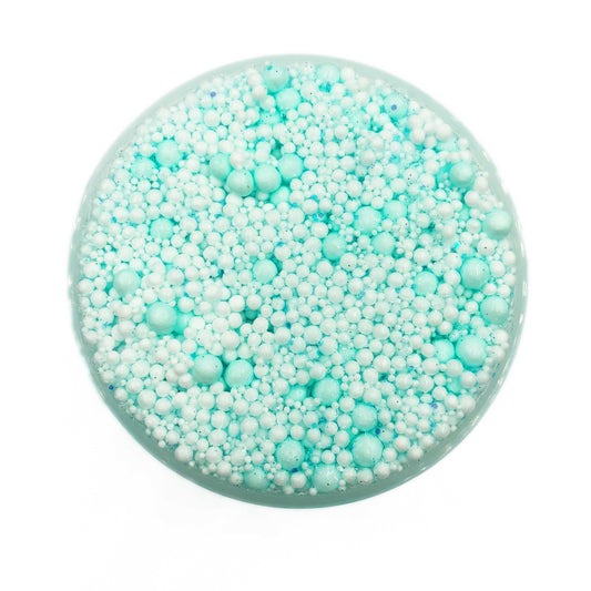 Aquamarine Crunchy Clear Glue Floam