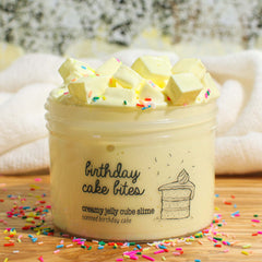 Birthday Cake Bites Creamy Jelly Cube Slime Fantasies 9oz Front View