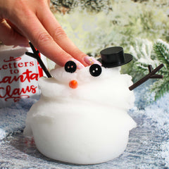 Build Your Own Snowman Christmas Winter White DIY Icee Slime Fantasies Shop 9oz Unboxed Pressed