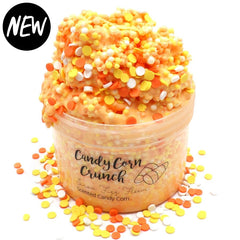 Candy Corn Crunch Orange Crunchy Floam Fall Halloween Slime Fantasies Shop 8oz Front View