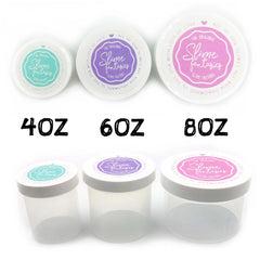 Slime Fantasies Slime Containers 4oz 6oz 8oz