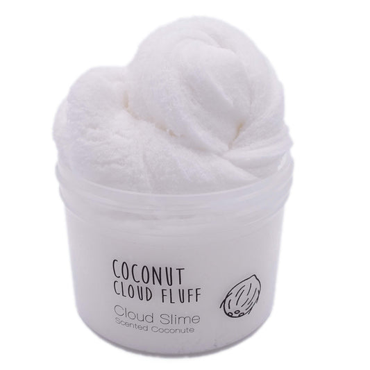 Coconut Cloud Fluff White Cloud Slime Fantasies Shop 8oz Front View