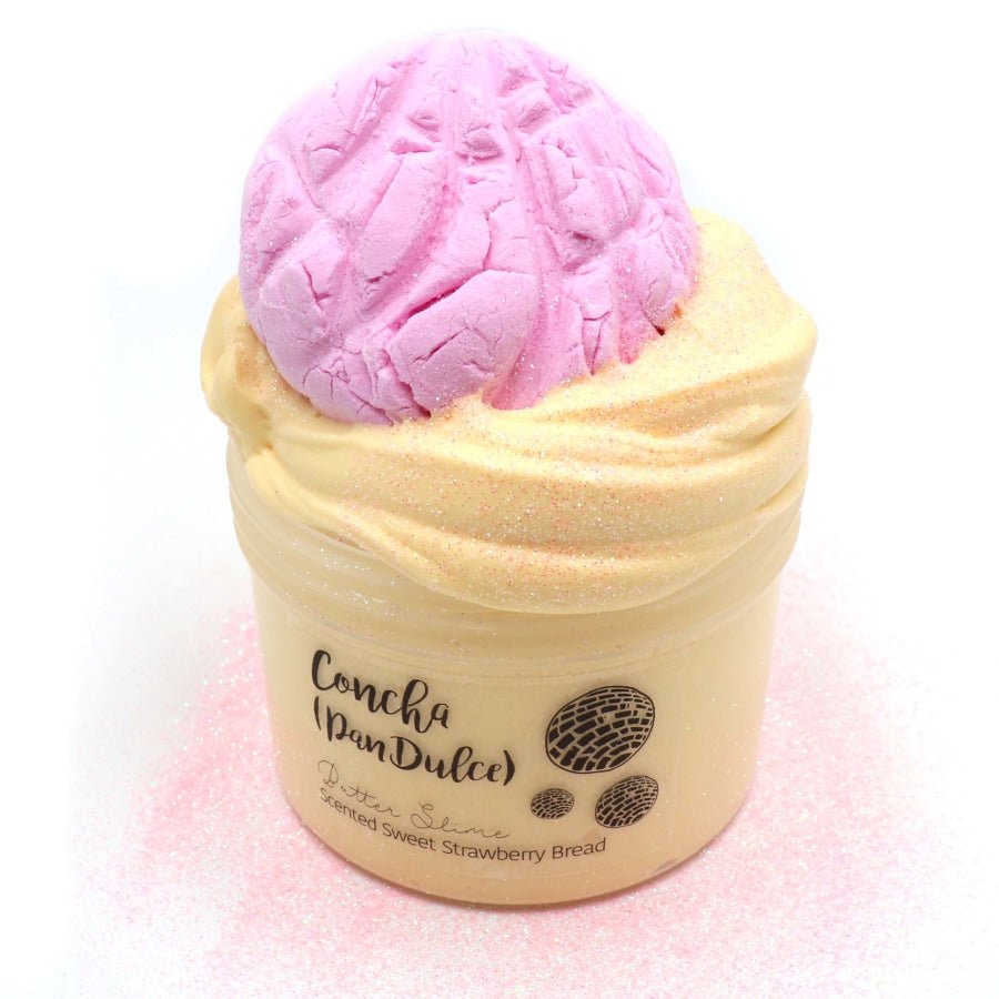 Concha Pan Dulce Mexican Dessert Bakery DIY Clay Butter Slime Fantasies Shop 8oz Front View