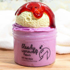 Bloody Werewolf Hour Halloween DIY Clay Slime Fantasies Shop 9oz Front View Version 2