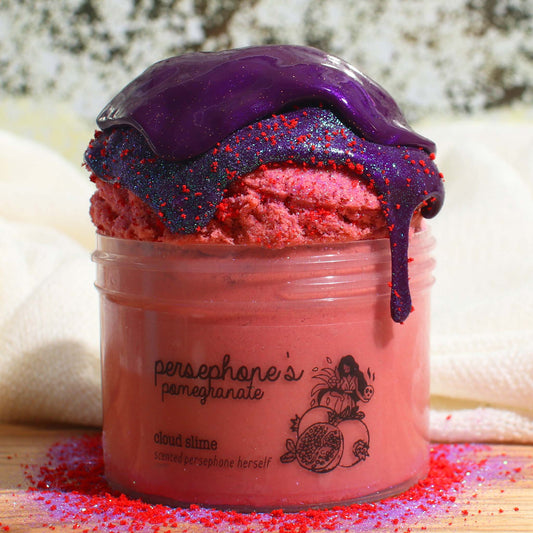 Persephones Pomegranate Greek Goddess Cloud DIY Slime Fantasies Shop 9oz Front View WEBSITE