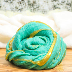 The Frog Prince Cloud Creme Green Gold Butter Slime Fantasies Shop Swirl