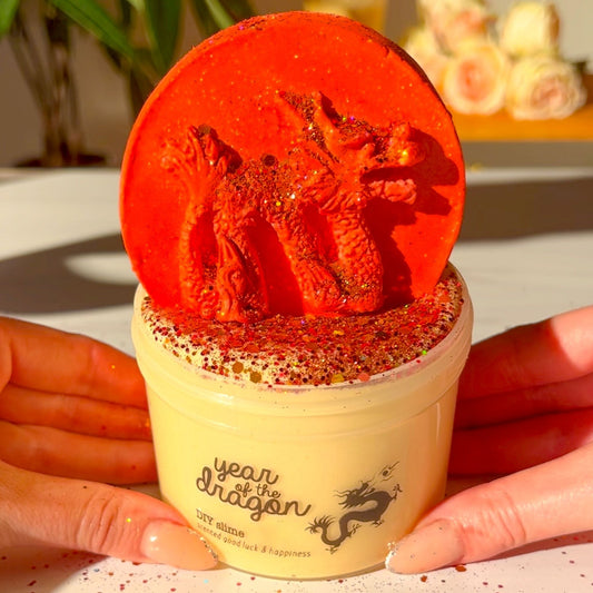 Year of the Dragon DIY Luck Happiness Lunar New Year Slime Fantasies Shop 9oz Front View