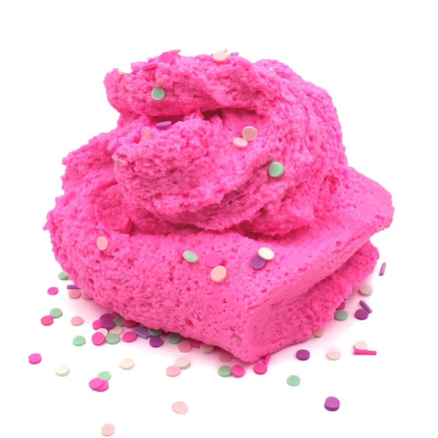 Fizzy Bubble Gum Party Snow Fizz Crunchy Neon Pink Slime Fantasies Shop 8oz Unboxed
