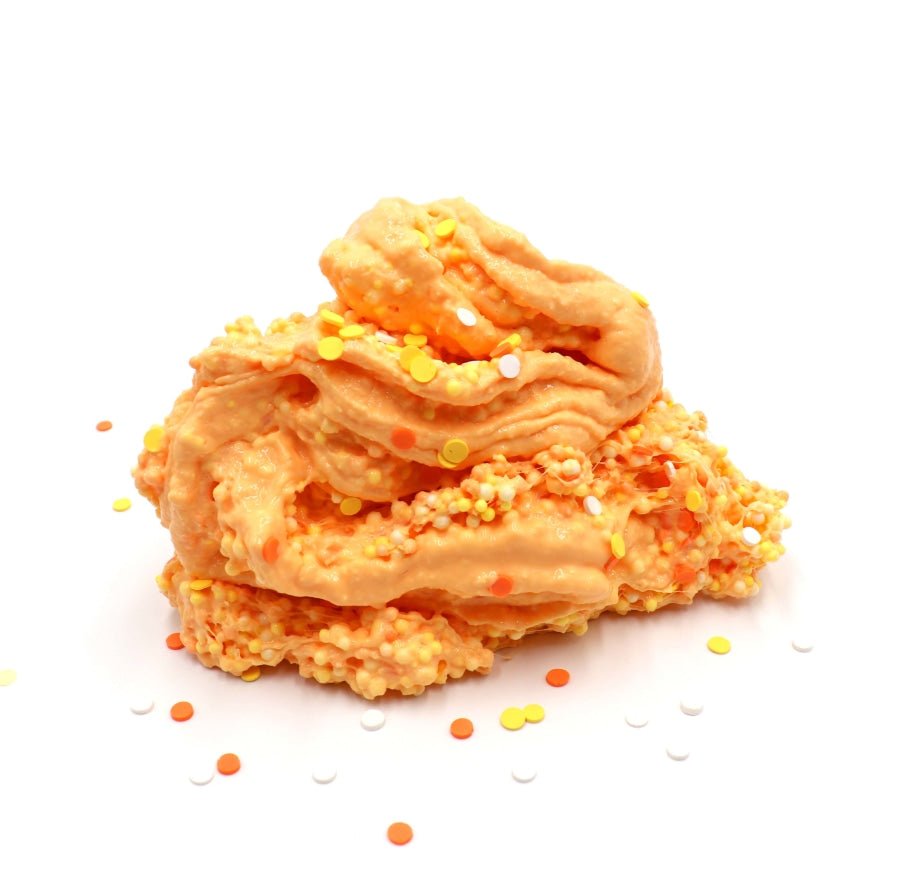 Candy Corn Crunch Orange Crunchy Floam Fall Halloween Slime Fantasies Shop Swirl Layered