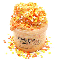Candy Corn Crunch Orange Crunchy Floam Fall Halloween Slime Fantasies Shop 8oz Front View