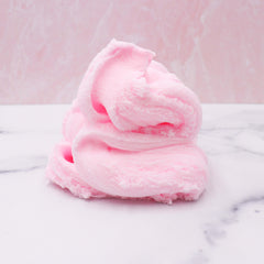 Lil Fluffy Bunny Tail Pastel Pink Strawberry Pina Colada Glitter Fluffy Cloud Slime Fantasies Shop Swirl Layered