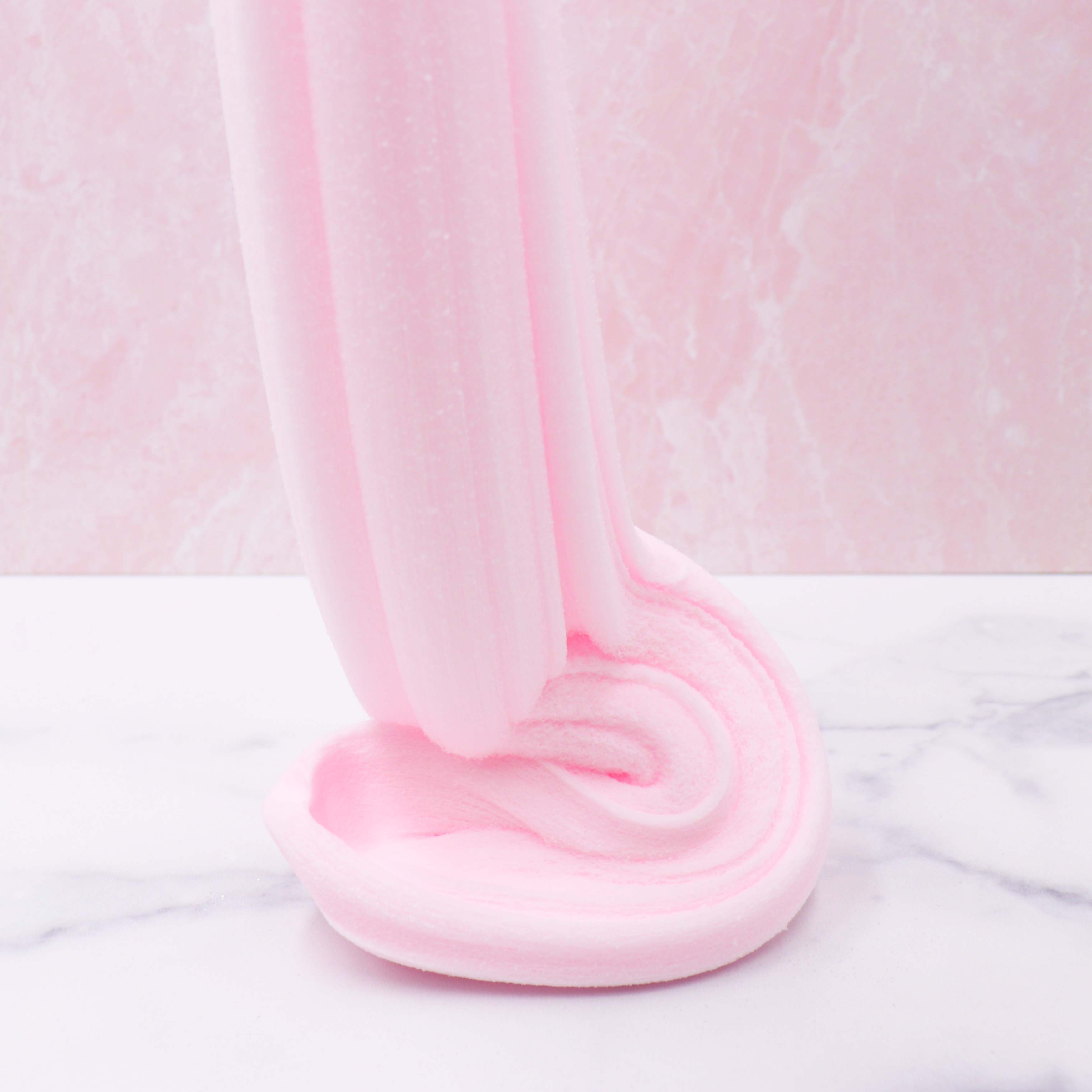 Lil Fluffy Bunny Tail Pastel Pink Strawberry Pina Colada Glitter Fluffy Cloud Slime Fantasies Shop Drizzle